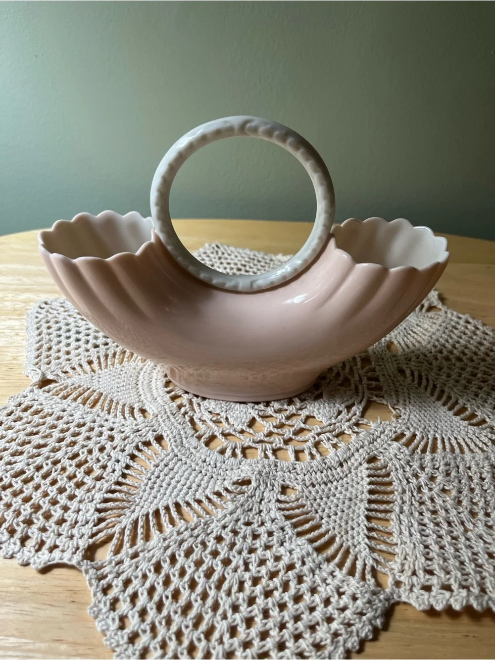 Rare Coral/Pink Lenox Set With A Green Mark